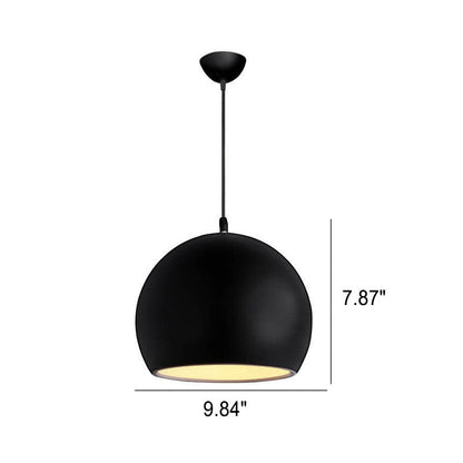 Nowoczesna Lampa Wisząca z Aluminium – Czarny, Biały, Żółty, Niebieski, Różowy, Czerwony, Zielony, Szary – E26