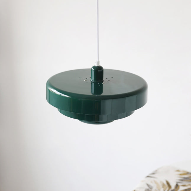 Round Stylish Iron Pendant Light – Elegant Industrial Design for Home and Kitchen