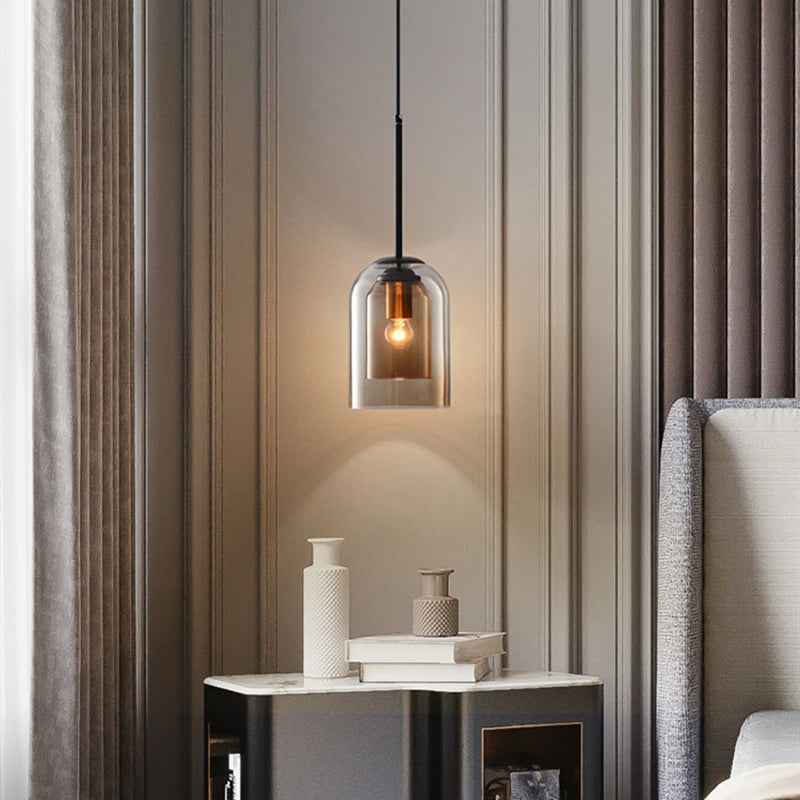 Nöro – Stylowa Skandynawska Szklana Lampa Wisząca do Kuchni i Salonu