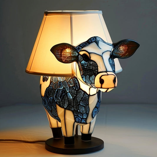 StarCow – Lampka Nocna z Żywicy w Kształcie Krowy do Sypialni i Salonu