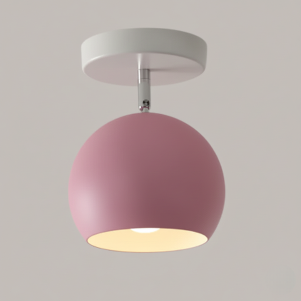 Nowoczesna Skandynawska Minimalistyczna Lampa Sufitowa z Żelaza i Drewna w Wielu Kolorach