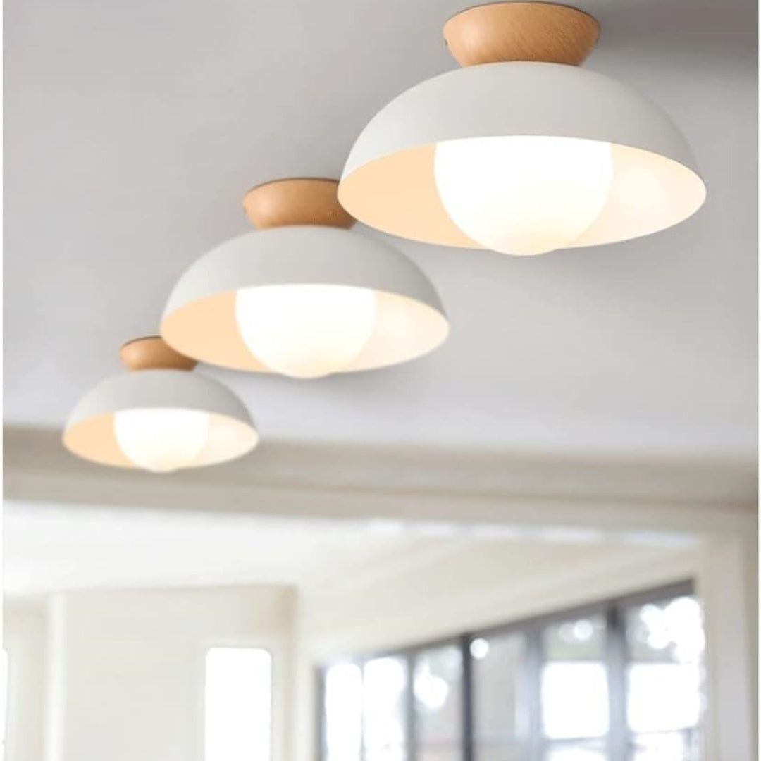 Nowoczesna minimalistyczna lampa sufitowa półwpuszczana