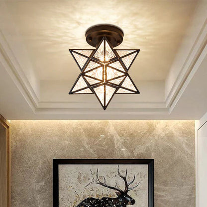 Ovo – Elegancka lampa sufitowa w kształcie gwiazdy