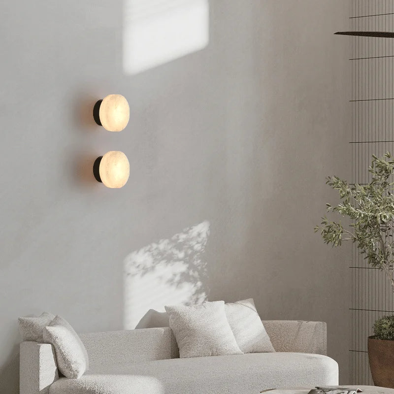 Luxury marble wall lamp with a timeless Scandinavian design