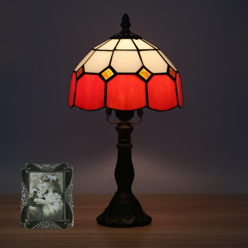 Designer Table Lamp – Handmade Stained Glass in Various Colors