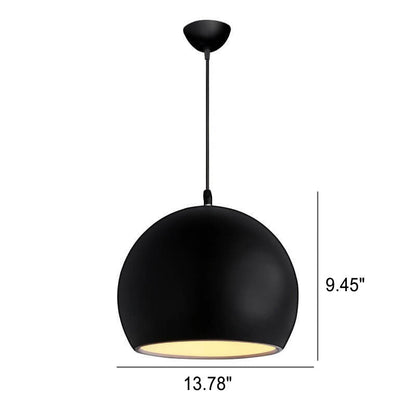 Nowoczesna Lampa Wisząca z Aluminium – Czarny, Biały, Żółty, Niebieski, Różowy, Czerwony, Zielony, Szary – E26