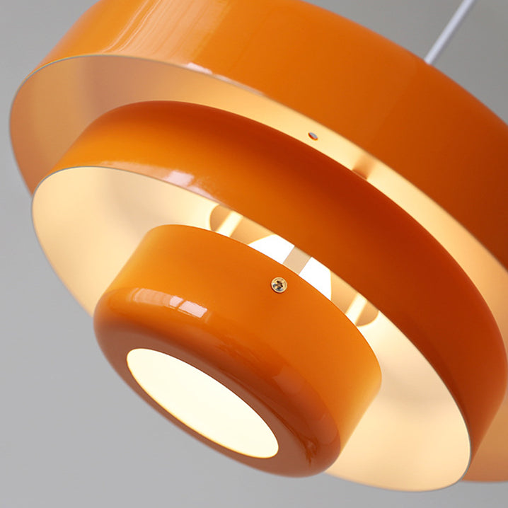 Round Stylish Iron Pendant Light – Elegant Industrial Design for Home and Kitchen