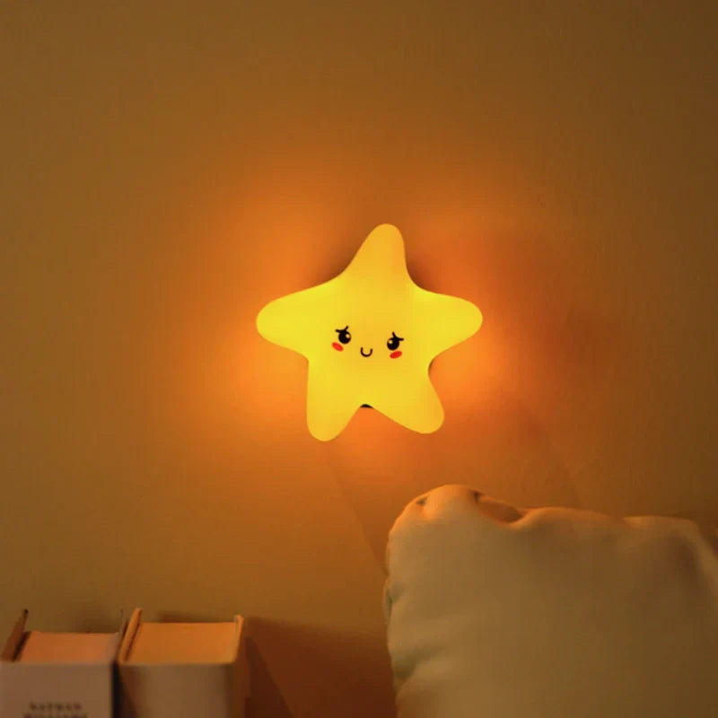 Urocze Lampki Nocne dla Dzieci – Gwiazda, Księżyc i Chmurka