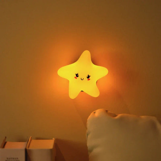 Urocze Lampki Nocne dla Dzieci – Gwiazda, Księżyc i Chmurka