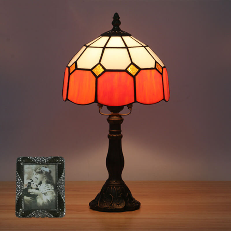 Designer Table Lamp – Handmade Stained Glass in Various Colors