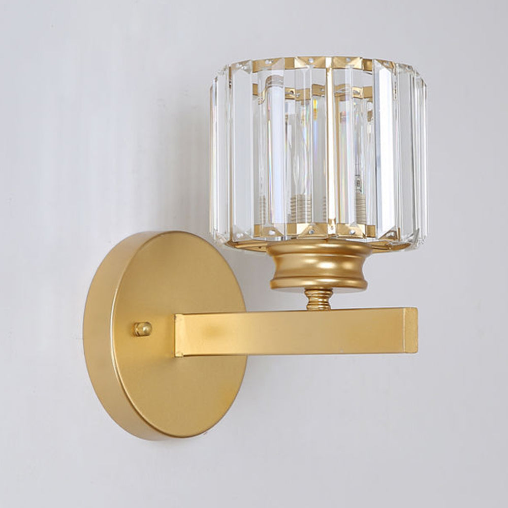Luca – Lampa Ścienna ze Szklanym Kloszem i Matową Czarną Podstawą