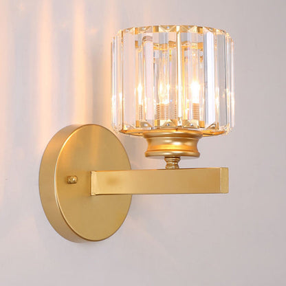 Luca – Lampa Ścienna ze Szklanym Kloszem i Matową Czarną Podstawą