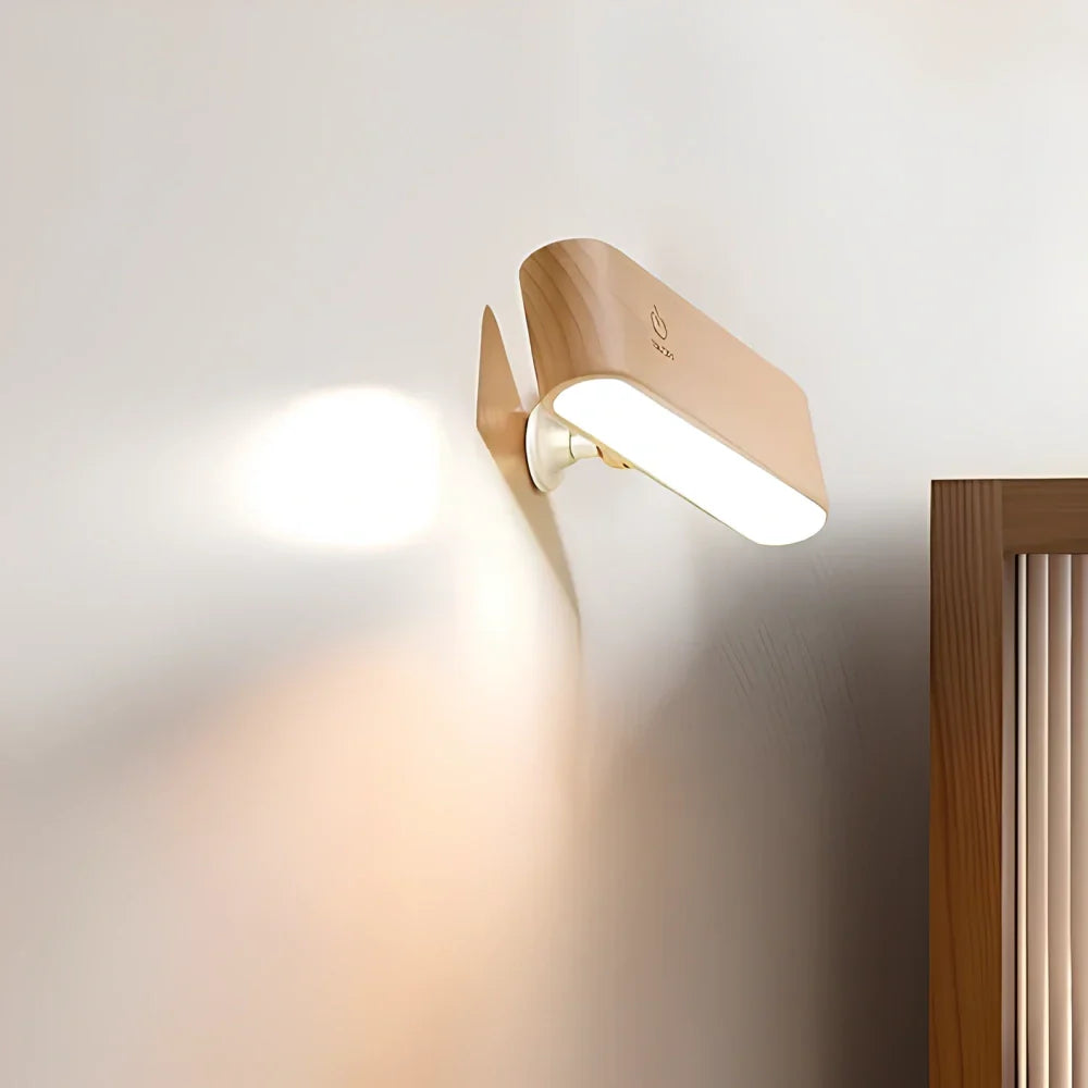 Elegancka obrotowa lampa ścienna z magnetycznym mocowaniem