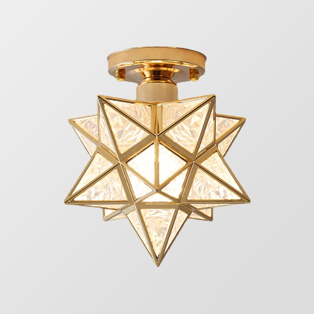 Ovo – Elegancka lampa sufitowa w kształcie gwiazdy