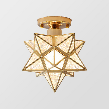 Ovo – Elegancka lampa sufitowa w kształcie gwiazdy