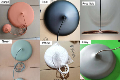 Nowoczesna Kolorowa Lampa Wisząca LED z Skandynawskim Designem