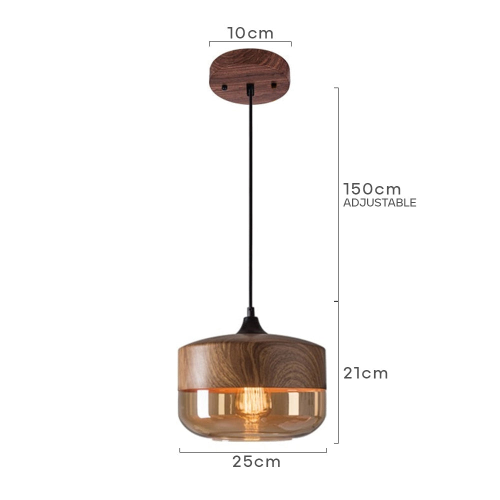 Drewniana Lampa Wisząca – Naturalna, Elegancka i Stylowa