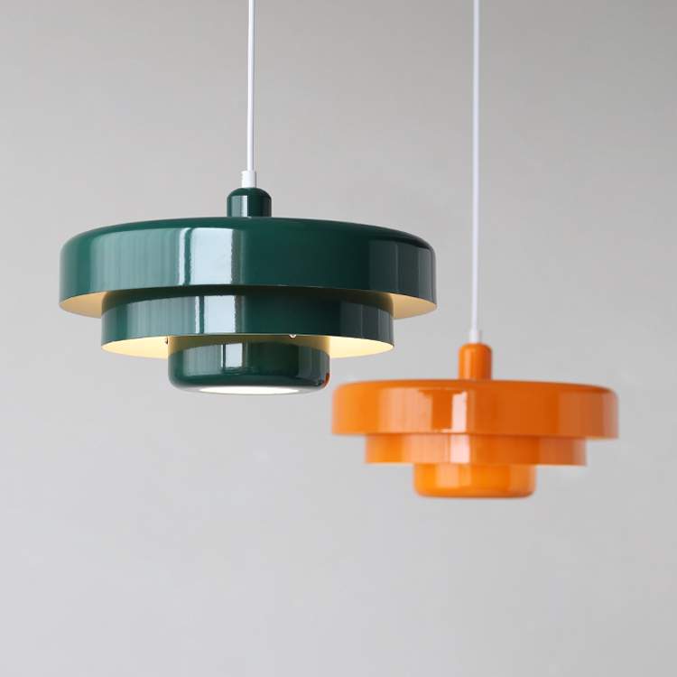 Round Stylish Iron Pendant Light – Elegant Industrial Design for Home and Kitchen
