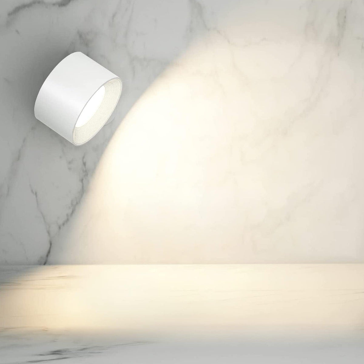 Wielofunkcyjna Lampa Ścienna Bezprzewodowa – Ładowalna, Ściemnialna i z Obrotem 360°