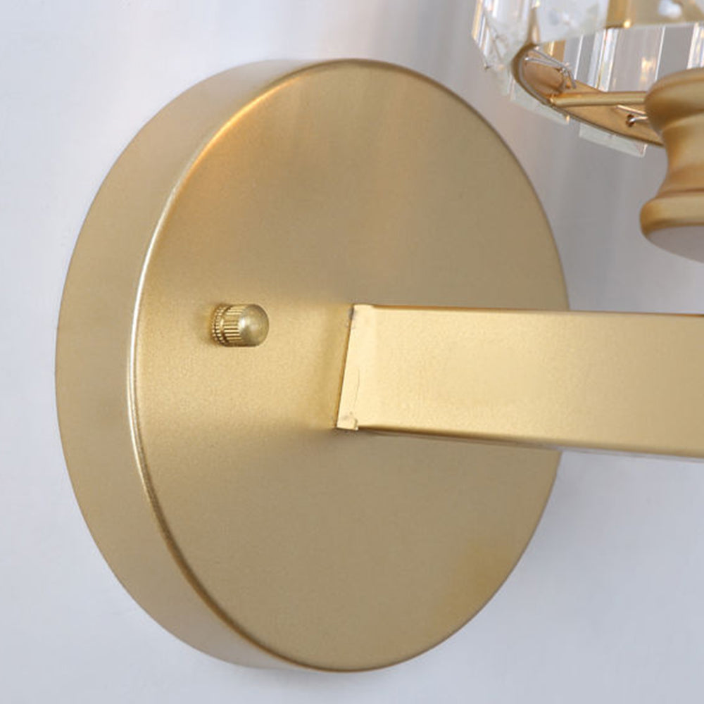 Luca – Lampa Ścienna ze Szklanym Kloszem i Matową Czarną Podstawą