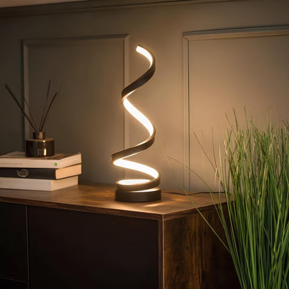 Industrial LED Spiral Lamp with Dimmable Function and Modern Design
