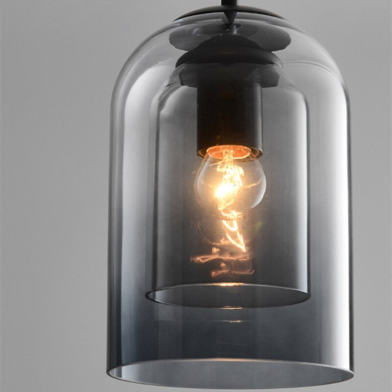 Nöro – Stylowa Skandynawska Szklana Lampa Wisząca do Kuchni i Salonu
