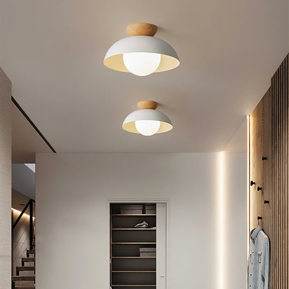 Nowoczesna minimalistyczna lampa sufitowa półwpuszczana