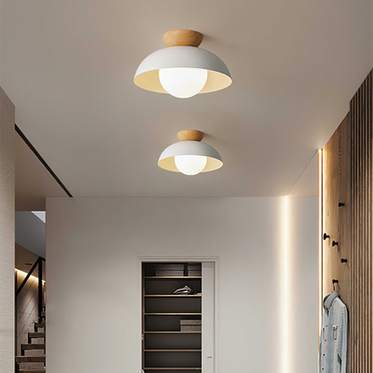 Nowoczesna minimalistyczna lampa sufitowa półwpuszczana