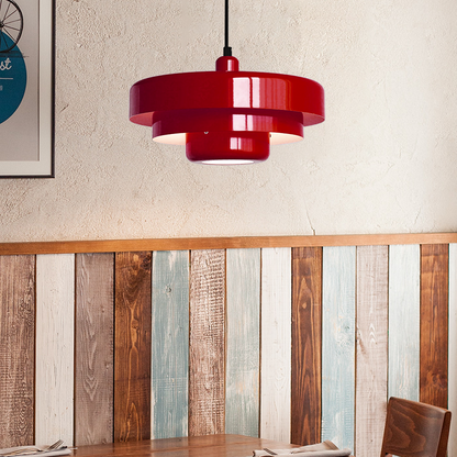 Round Stylish Iron Pendant Light – Elegant Industrial Design for Home and Kitchen