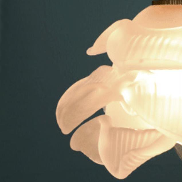 Francuska Miedziana Lampa Wisząca ze Szklanym Kloszem – Regulowany Kabel