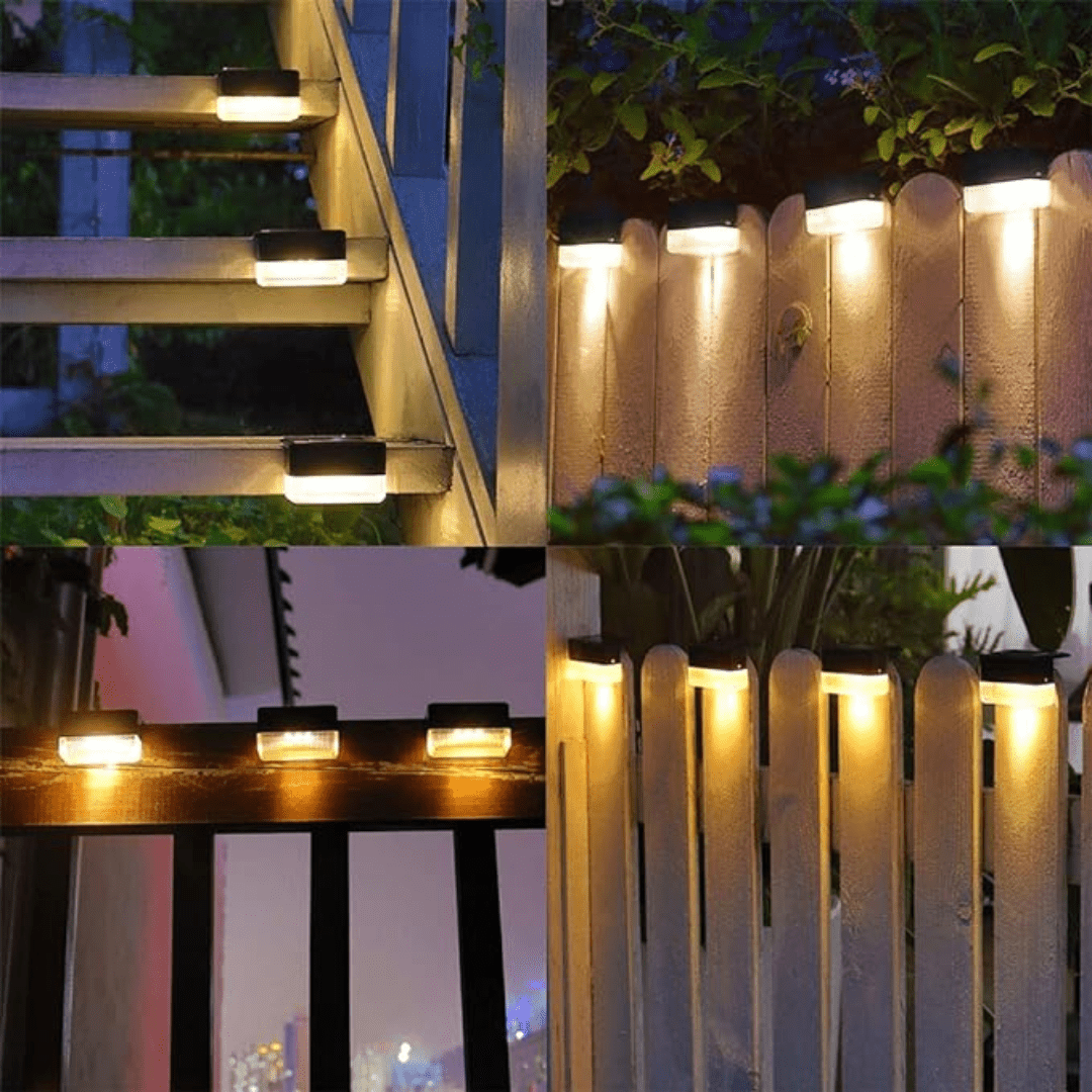 Sola – Komplet 4 Solarnych Lamp Zewnętrznych z Automatycznym Czujnikiem i Wodoodpornością IP65