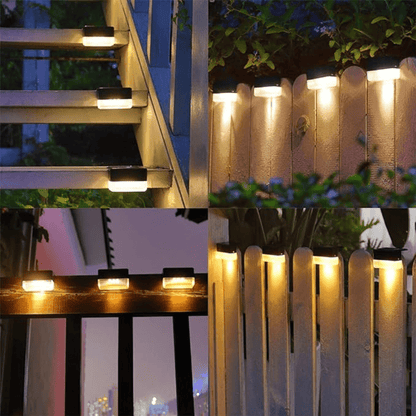 Sola – Komplet 4 Solarnych Lamp Zewnętrznych z Automatycznym Czujnikiem i Wodoodpornością IP65
