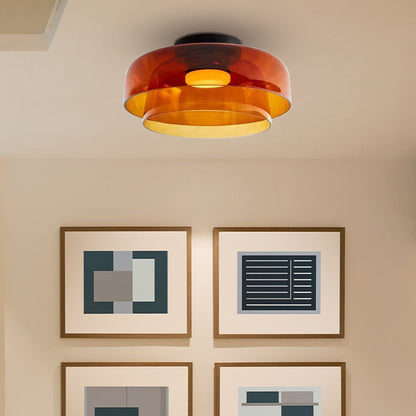 Nowoczesna, designerska lampa sufitowa ze szkła – stylowy akcent do każdego wnętrza