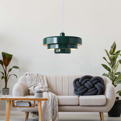 Round Stylish Iron Pendant Light – Elegant Industrial Design for Home and Kitchen