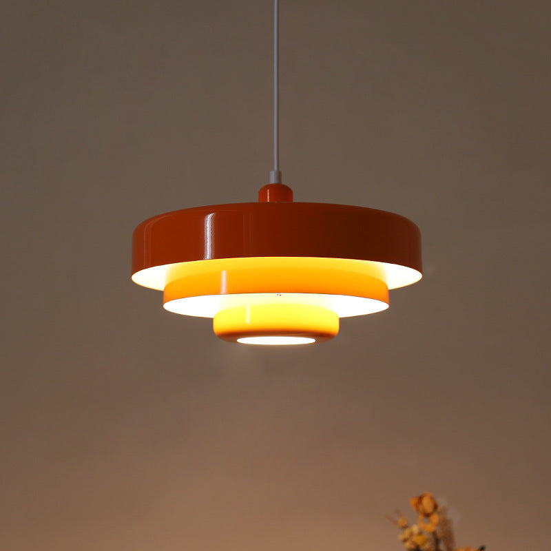 Round Stylish Iron Pendant Light – Elegant Industrial Design for Home and Kitchen