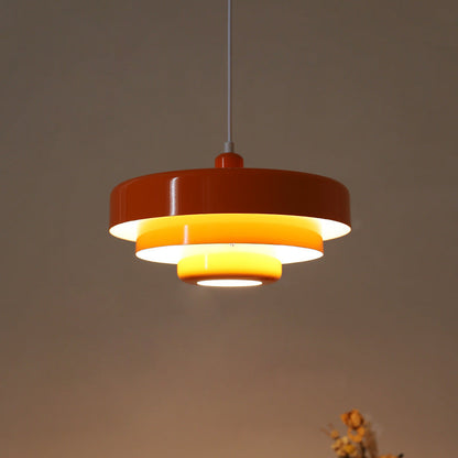 Round Stylish Iron Pendant Light – Elegant Industrial Design for Home and Kitchen