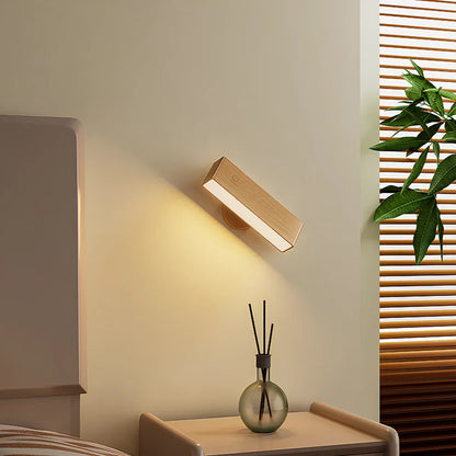 Elegancka obrotowa lampa ścienna z magnetycznym mocowaniem
