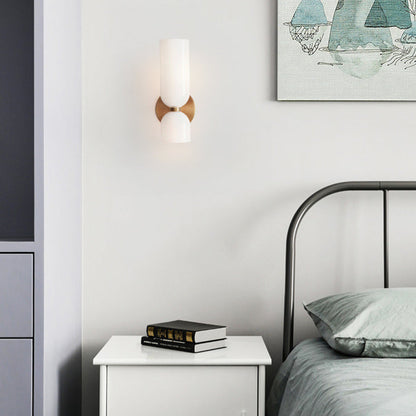 Flute – Elegancka Lampa Ścienna ze Szkła i Żelaza w Stylu Retro