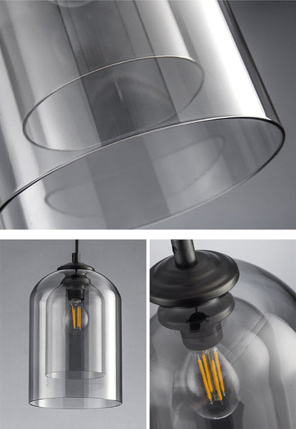 Nöro – Stylowa Skandynawska Szklana Lampa Wisząca do Kuchni i Salonu