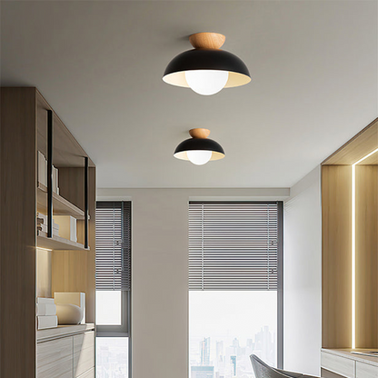 Nowoczesna minimalistyczna lampa sufitowa półwpuszczana
