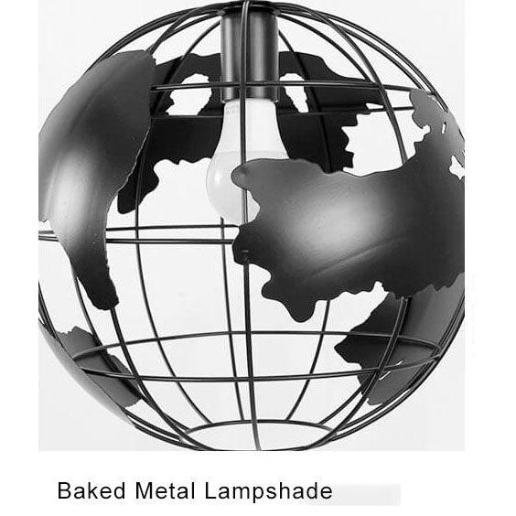 Industrialna lampa wisząca World – czarna lub biała – oprawka E26
