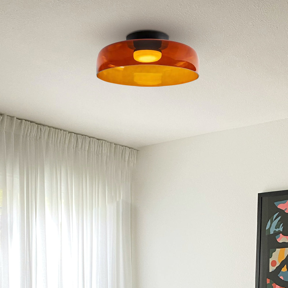 Nowoczesna, designerska lampa sufitowa ze szkła – stylowy akcent do każdego wnętrza