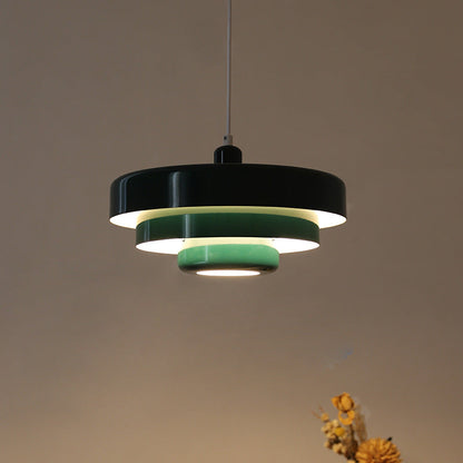 Round Stylish Iron Pendant Light – Elegant Industrial Design for Home and Kitchen