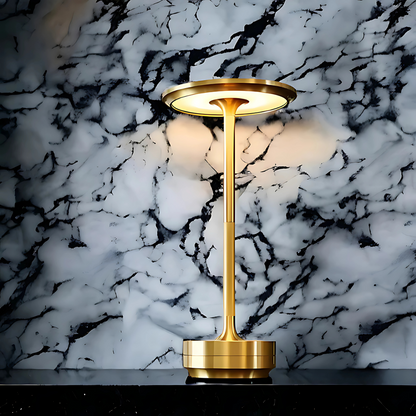 Elegancka bezprzewodowa lampa stołowa z dotykowym sterowaniem i trzema trybami światła