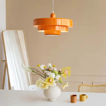 Round Stylish Iron Pendant Light – Elegant Industrial Design for Home and Kitchen