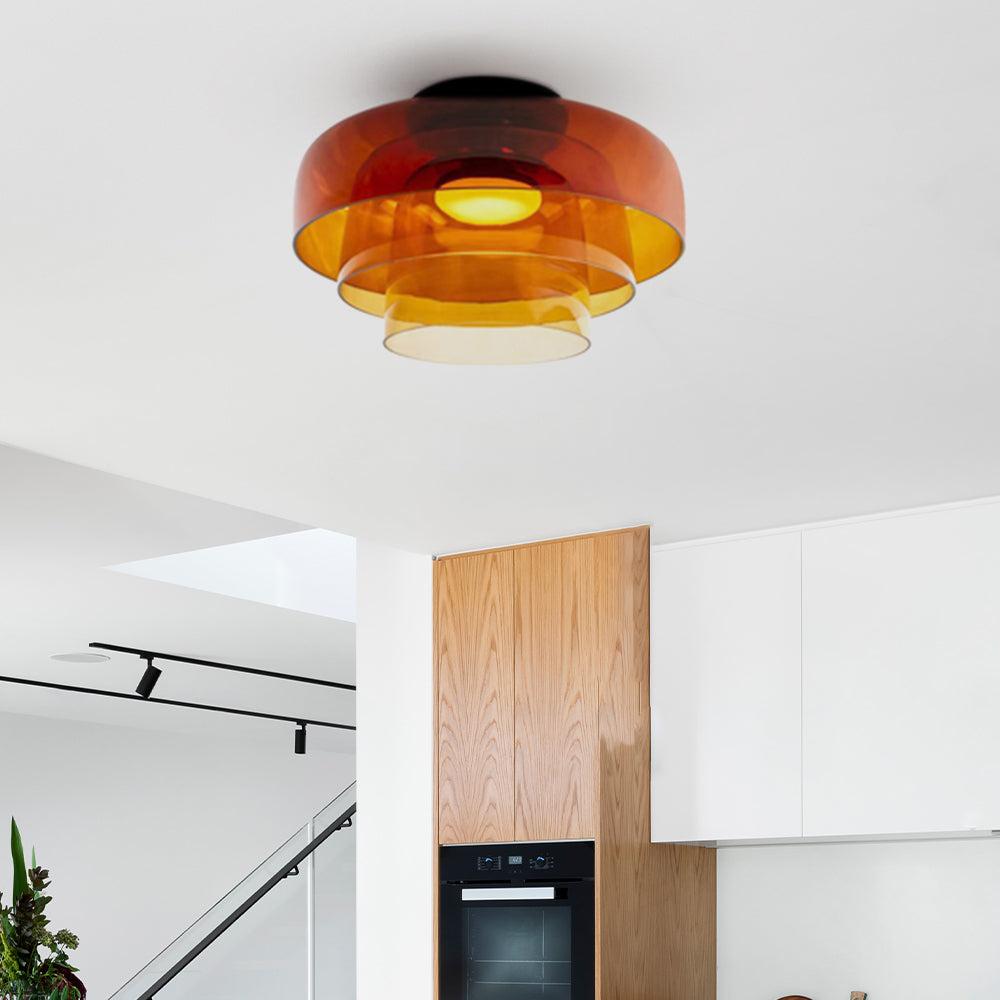 Nowoczesna, designerska lampa sufitowa ze szkła – stylowy akcent do każdego wnętrza