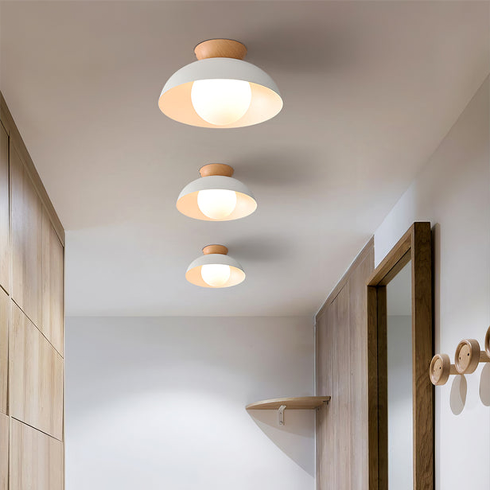 Nowoczesna minimalistyczna lampa sufitowa półwpuszczana
