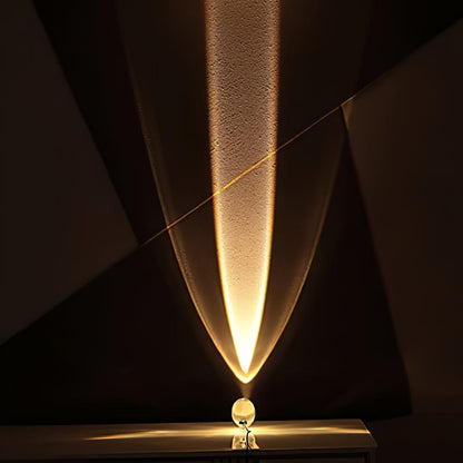 Elegancka lampa stołowa z kryształową soczewką – nastrojowy klimat światła i różnorodne tryby LED