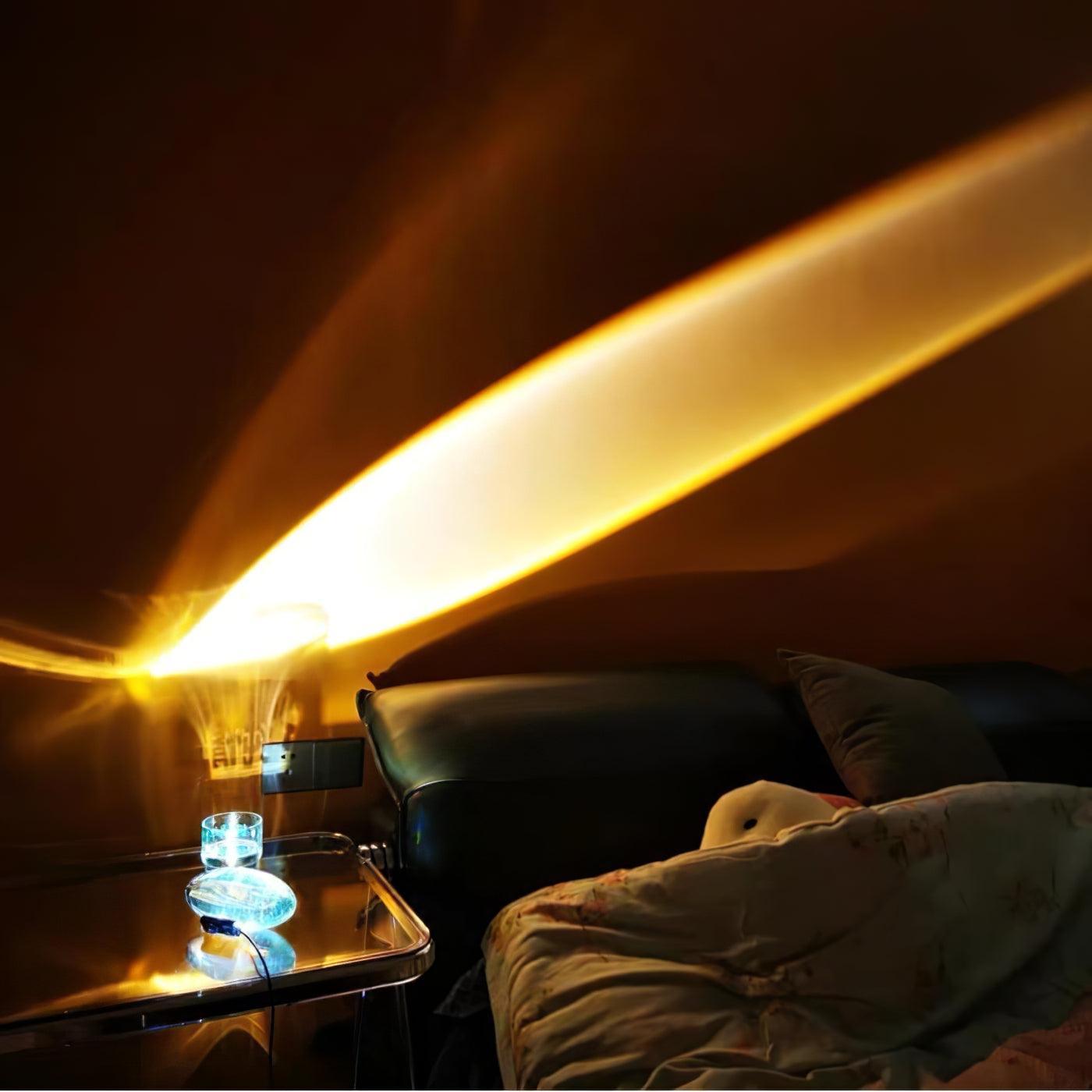 Elegancka lampa stołowa z kryształową soczewką – nastrojowy klimat światła i różnorodne tryby LED
