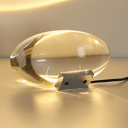 Elegancka lampa stołowa z kryształową soczewką – nastrojowy klimat światła i różnorodne tryby LED